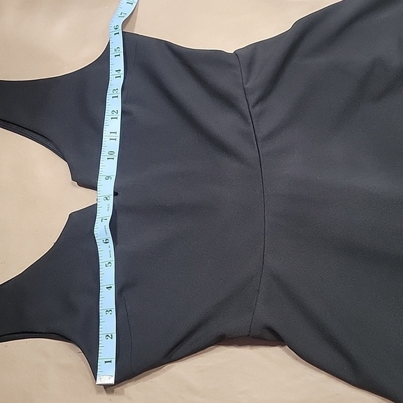 Row A, Size S, Notched V-Neck, Sleeveless Little Black Dress.  Fit & Flare. EUC. - Picture 6 of 13